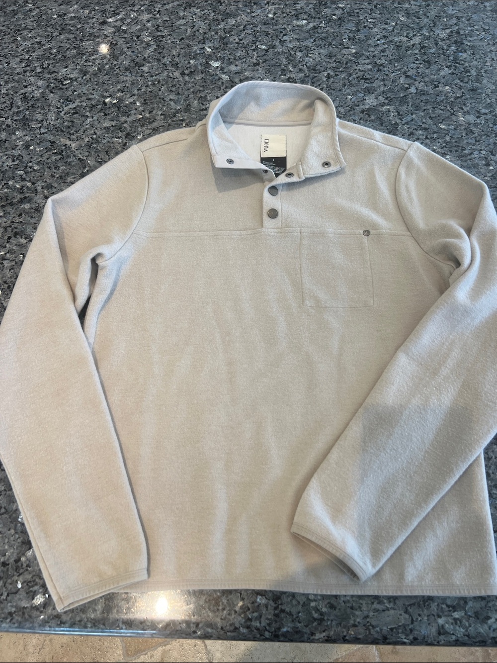 Vuori Neutral Quarter-Snap Pullover